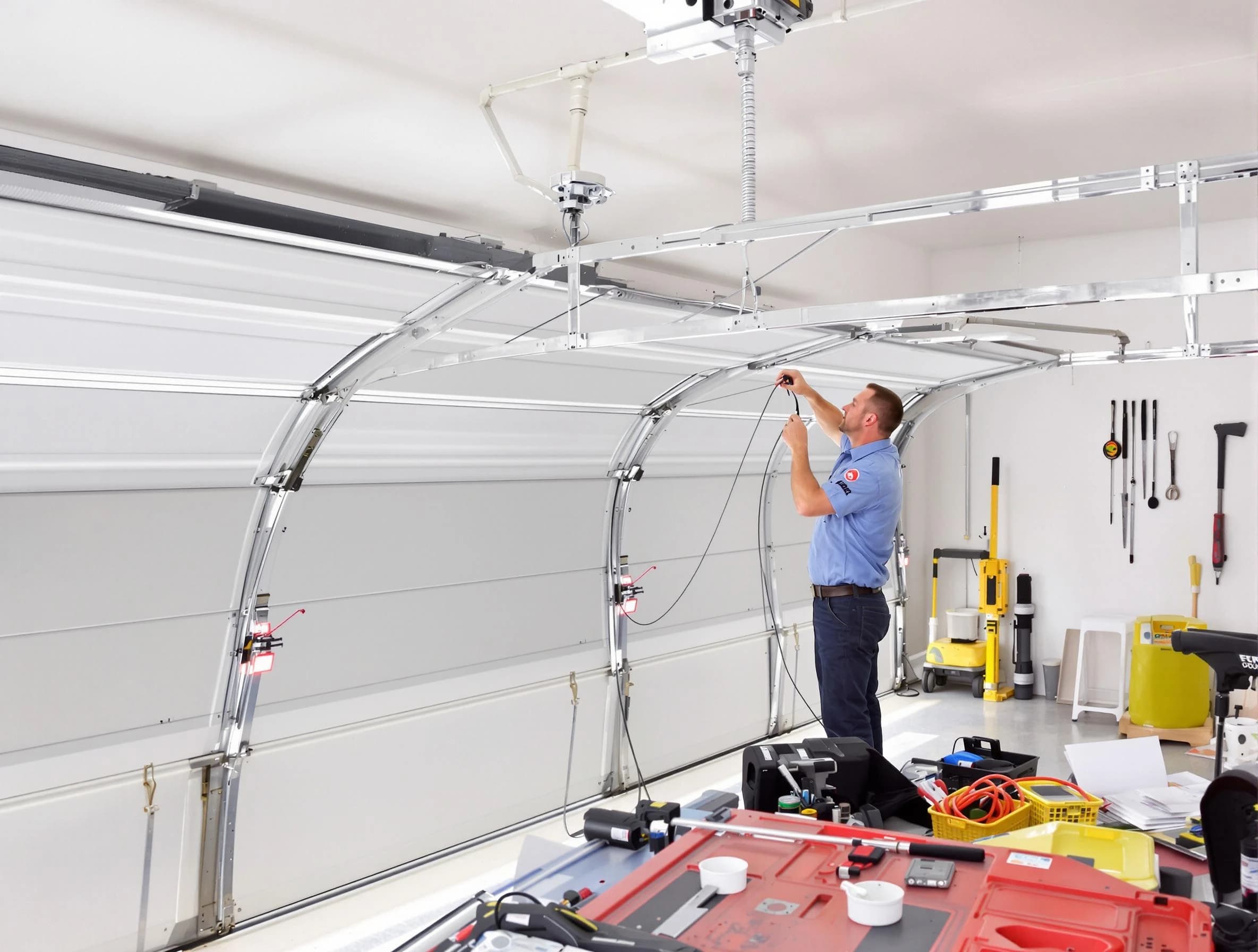 Garage door cable repair service by Dallas Garage Door Repair in Dallas