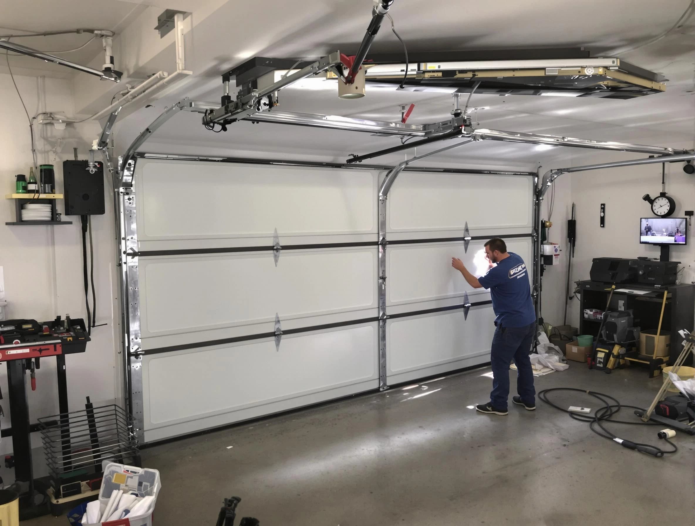 Professional garage door repair service by Dallas Garage Door Repair in Dallas