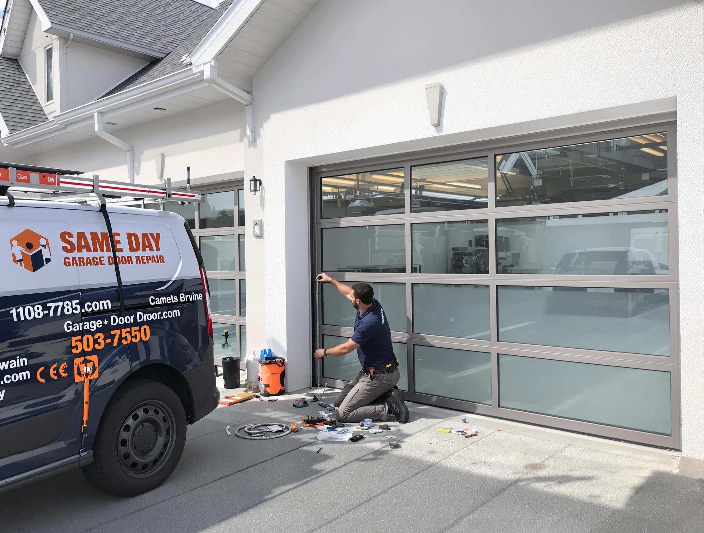 Same-day garage door repair service by Dallas Garage Door Repair in Dallas