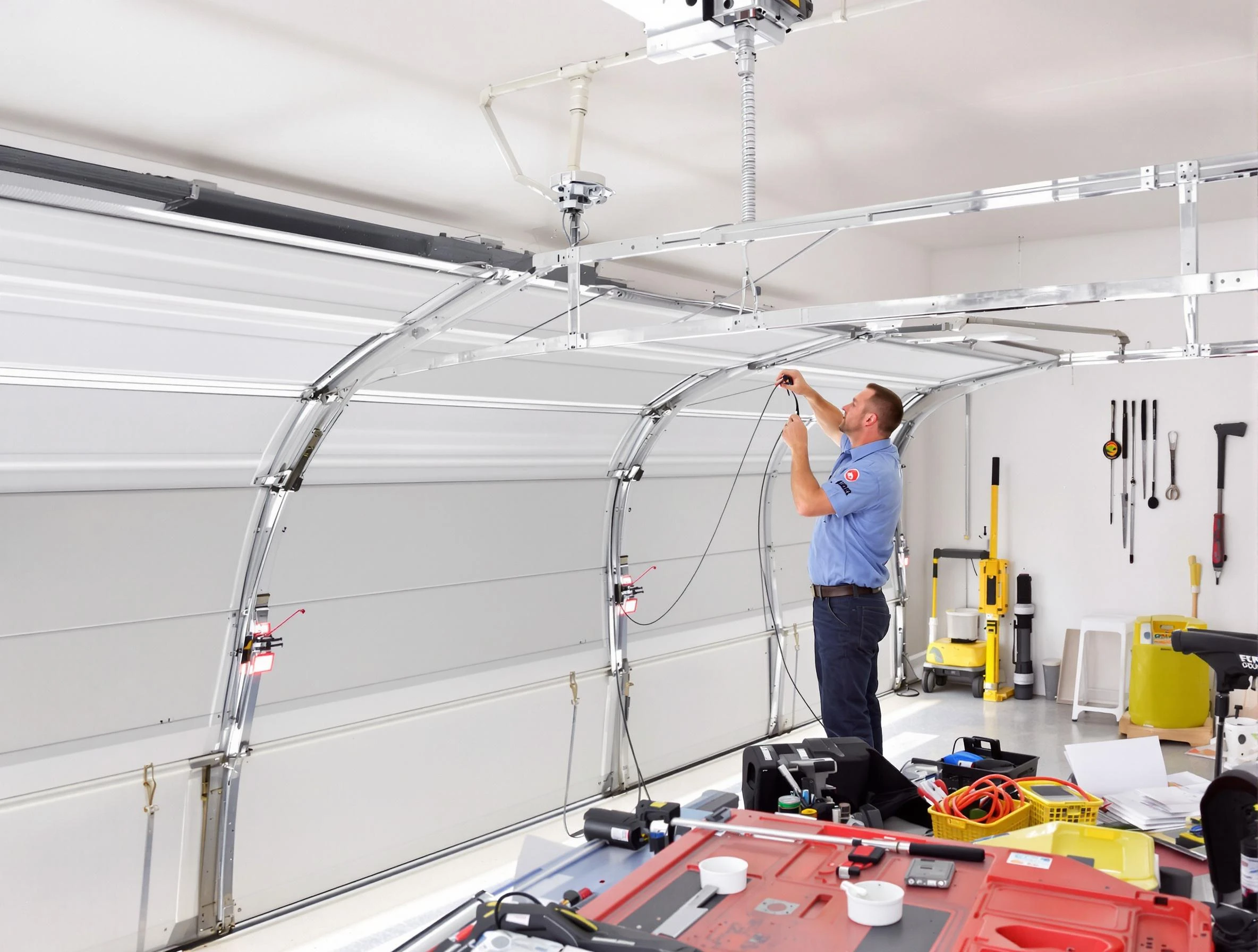 Garage door cable repair service by Dallas Garage Door Repair in Dallas