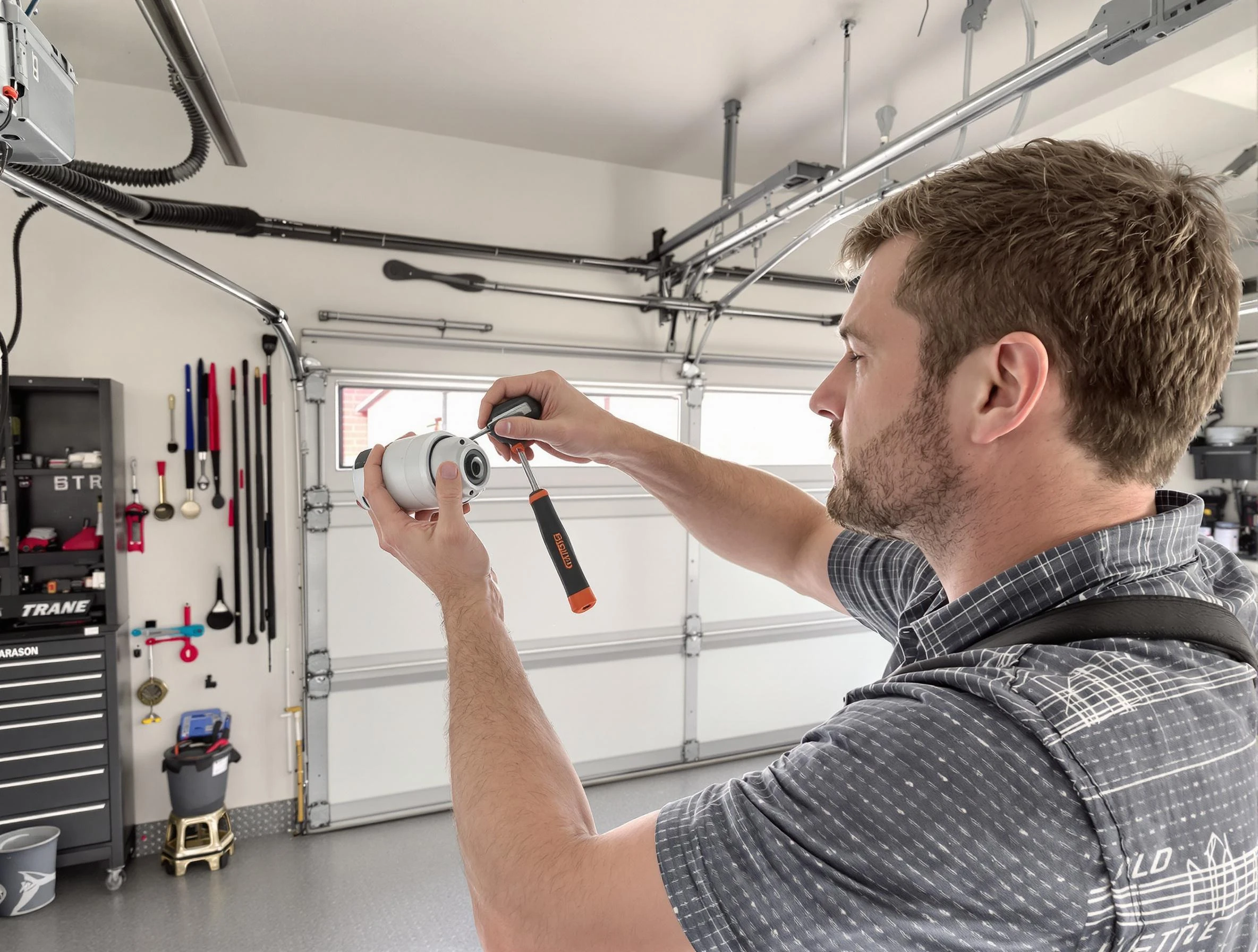 Garage door opener repair service by Dallas Garage Door Repair in Dallas