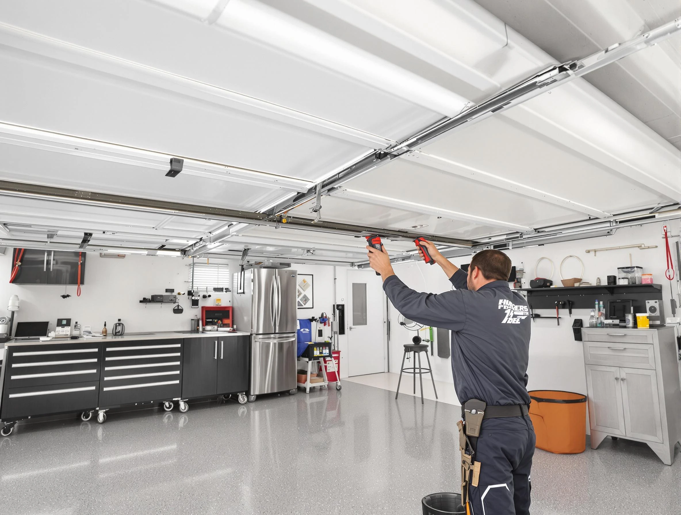 Overhead garage door repair service by Dallas Garage Door Repair in Dallas