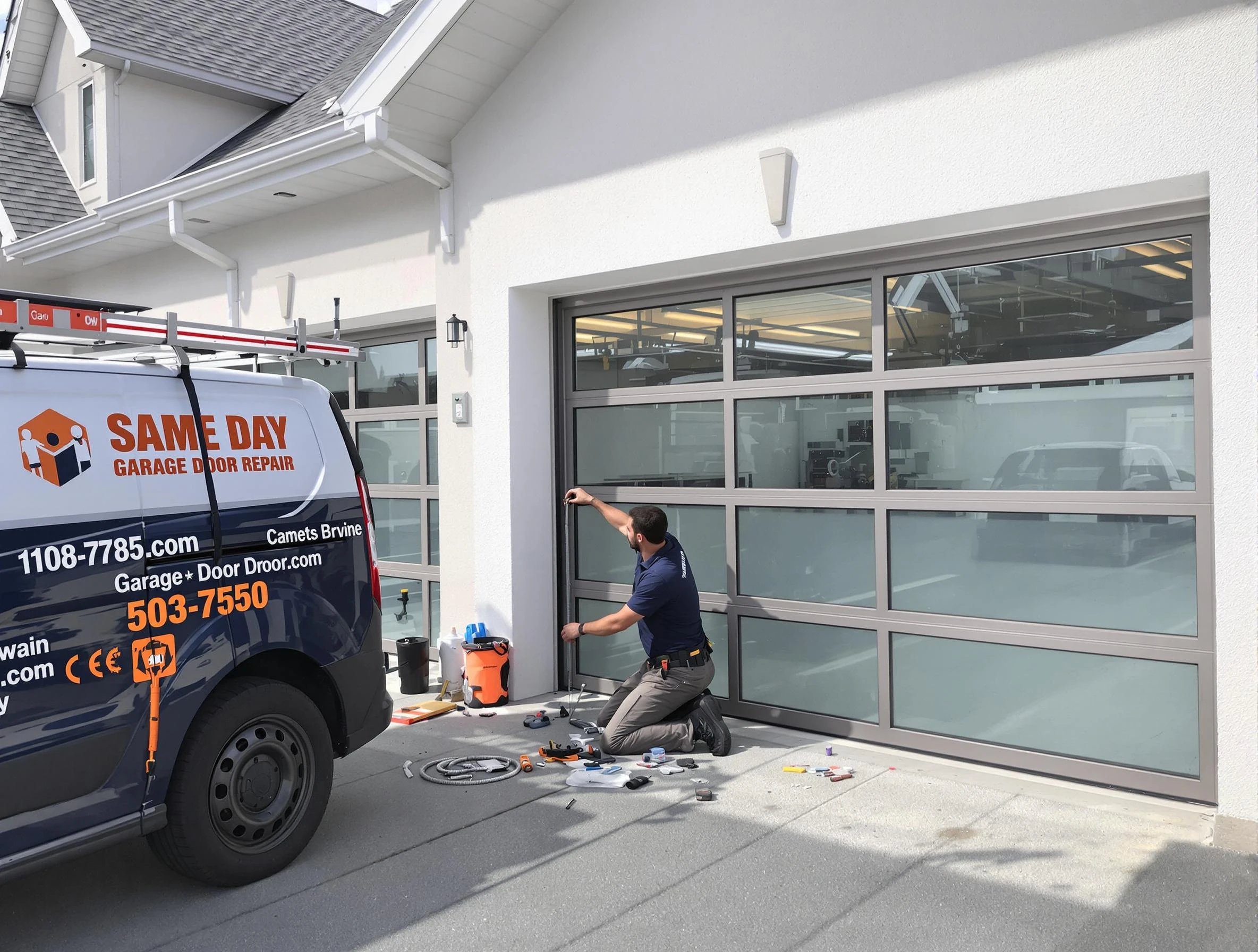 Same-day garage door repair service by Dallas Garage Door Repair in Dallas